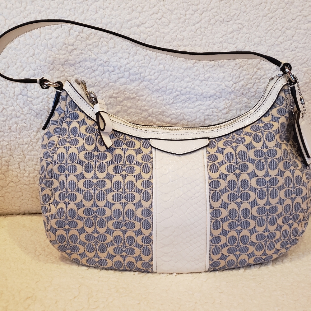 Coach Signature Stripe Jacquard Demi Crossbody